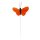 Deko-Schmetterlinge 6,5-7 cm orange Stückpreis