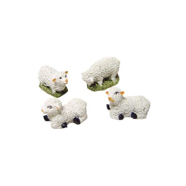 Schafe aus Keramik 4 cm 4er-Satz