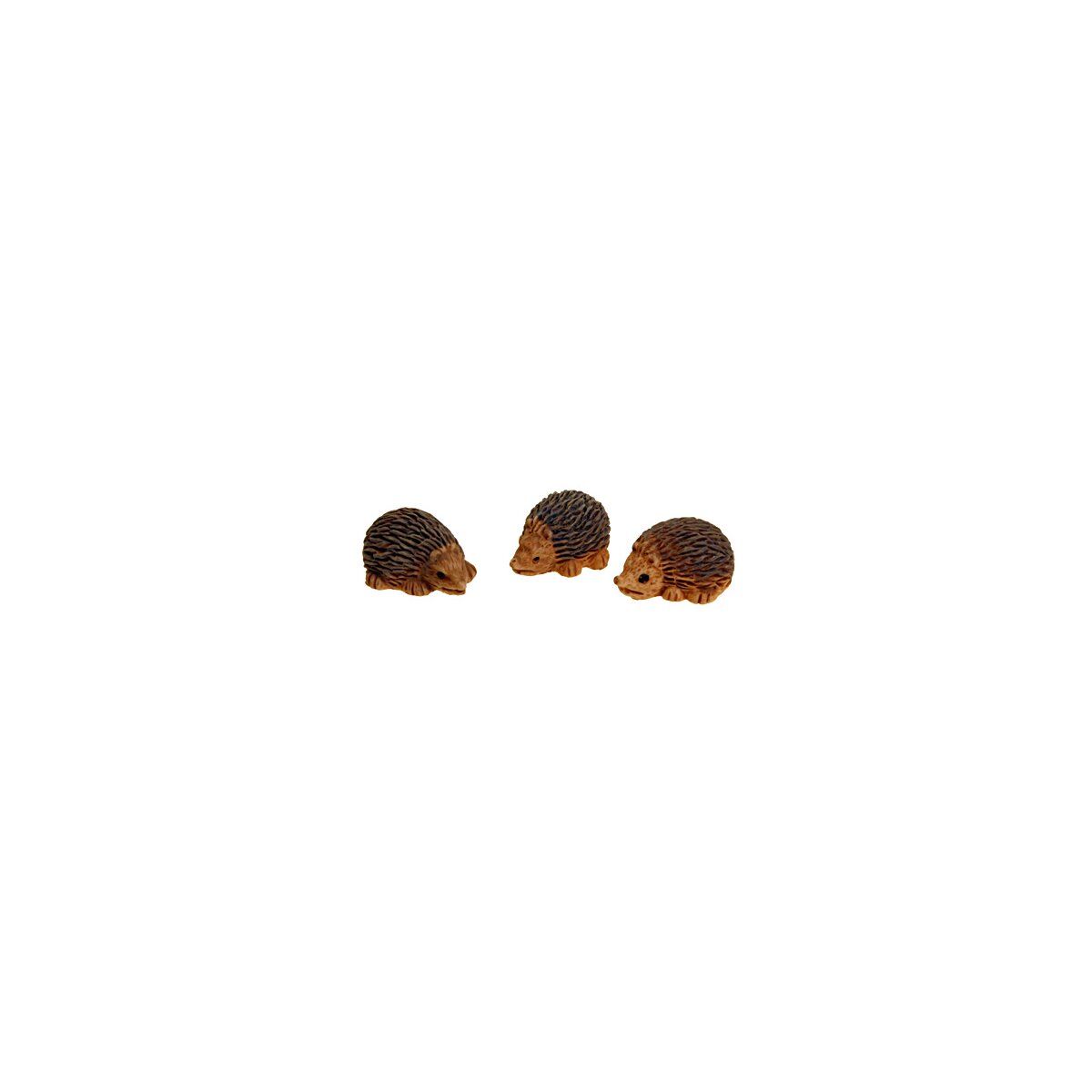 Igel 2 cm 3er-Satz Mini-Igel kleine Igelfiguren aus Polyresin, 2,90 €