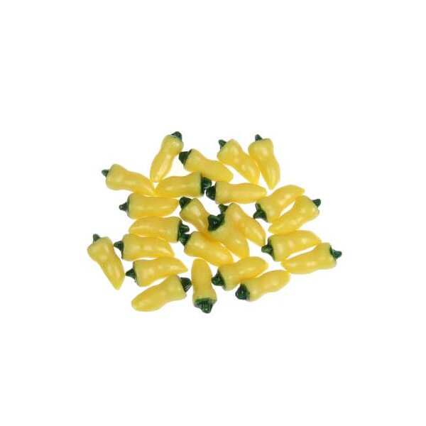 Mini-Paprika gelb 16 mm 24 Stück Miniatur-Gemüse Mini-Gemüse