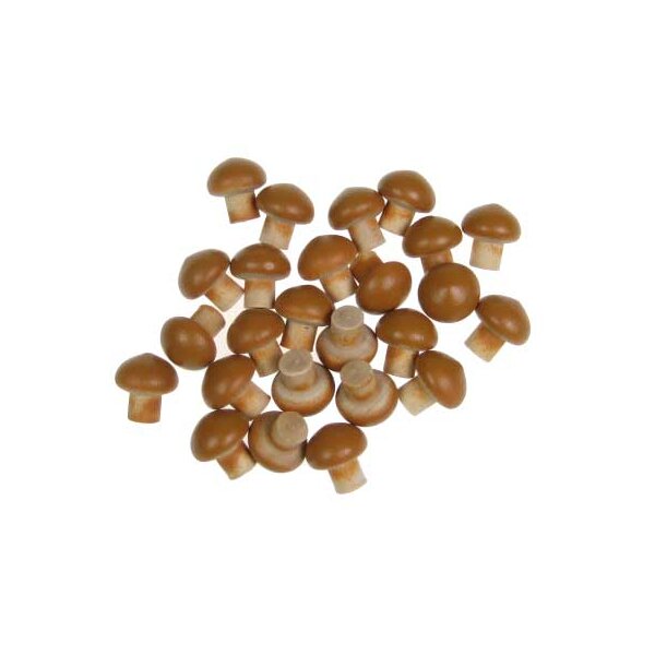 Mini-Pilze 1 cm 24 Stück Miniatur-Pilze Deko-Pilze