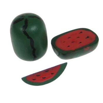 Melonen mini 3er-Set 23 mm Mini-Obst Deko-Obst