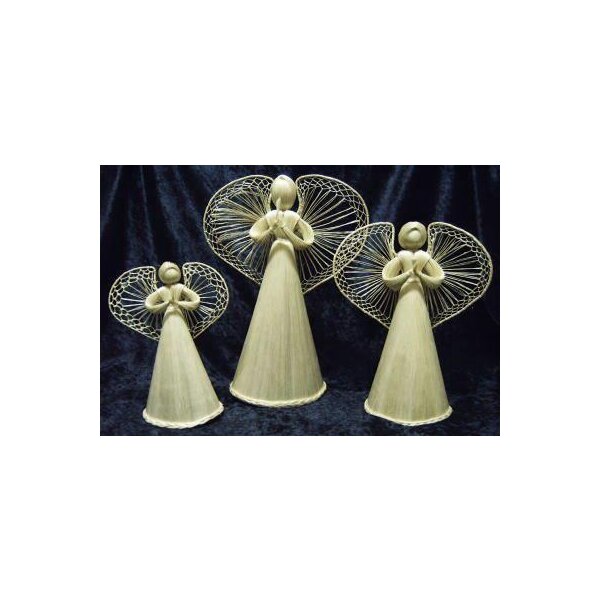Sisal-Engel stehend 10 cm Abaca-Engel Dekoengel aus Sisal