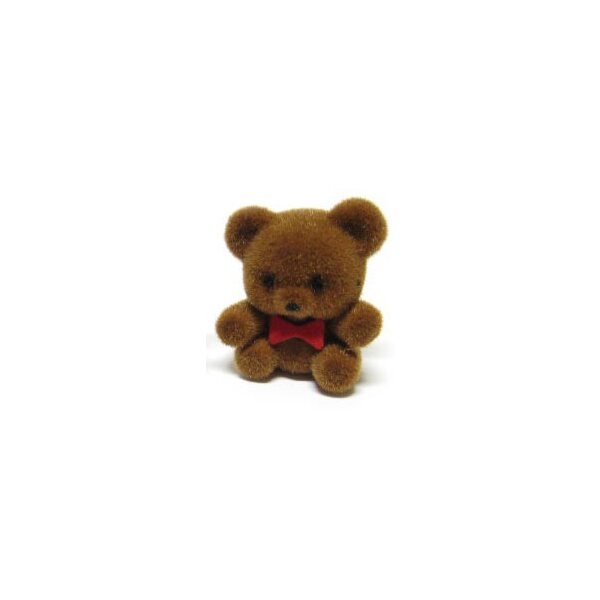 Mini-Teddy beflockt 2,5 cm