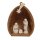 Weihnachtshänger Walnuss mit Krippenfiguren 4 cm Nuss Krippe Minikrippe