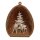 Weihnachtshänger Walnuss mit Rehen und Tanne 4 cm Nuss-Krippe Minikrippe