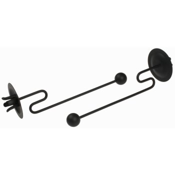 Balance-Kerzenhalter schwarz mit Kugel-Gewicht