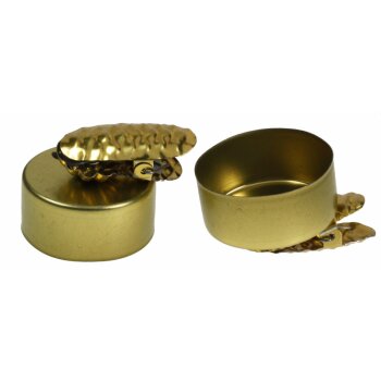 Baumkerzenhalter für Teelichter gold 40 mm