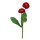 Bellis-Pick rot mit 2 Blüten 22 cm künstliche Bellis-Blumen