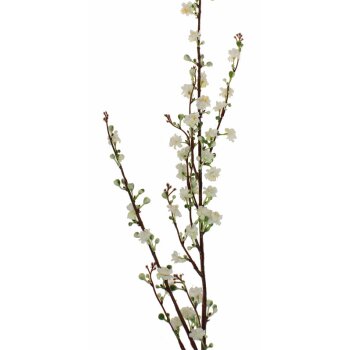 Prunus-Zweig weiss 92 cm künstliche Blütenzweige Seidenblumen