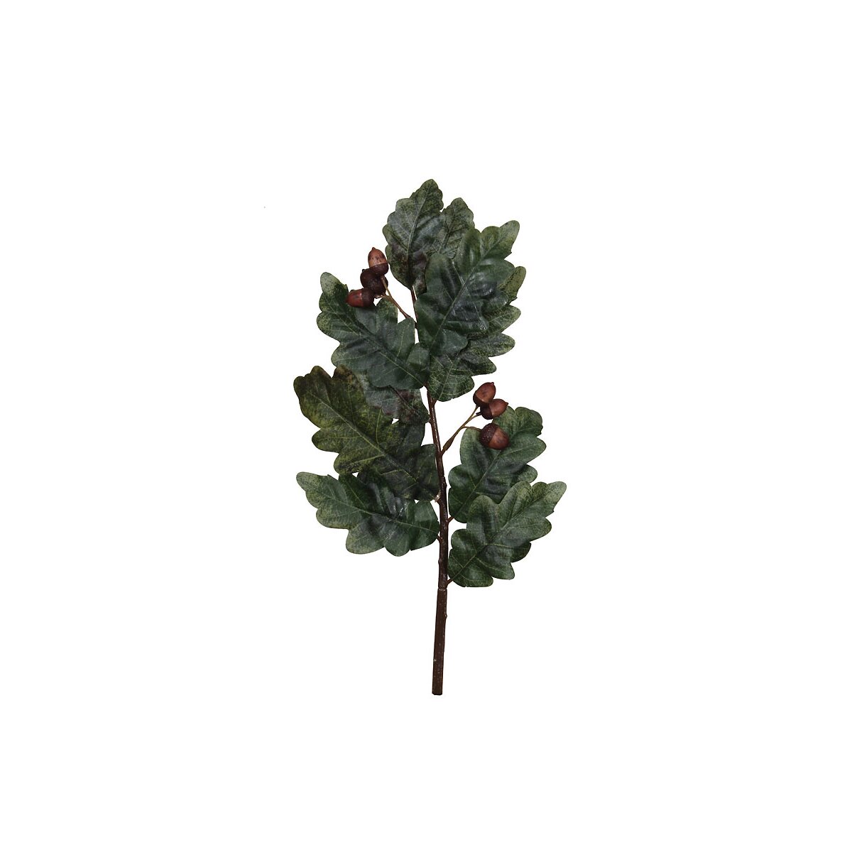 Eichenlaub-Zweig mit 6 Eicheln 43 cm künstliche Herbstzweige Deko Zwe