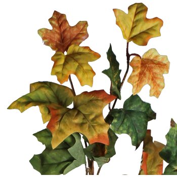 Herbstlicher Ahornzweig gelb-orange 70 cm künstliche Herbstlaub-Zweige