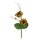 Künstlicher Sonnenblumen-Pick mit 2 Blüten, Beeren und Gras 18 cm