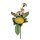 Frühlingspick mit Mini-Narzissen und gelben Osterei 18 cm