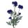 Kornblumen-Zweig dunkelblau 3 Blüten 3 Knospen 56 cm