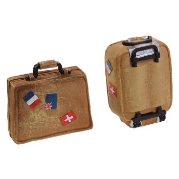 Spardose Koffer als Reisekasse sortiert 11-12 cm...