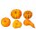 Orangene Dekokürbise in 5 verschieden Modellen sortiert 6 - 13 cm Stückpreis