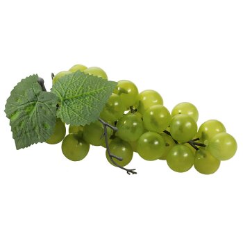 Deko-Weintrauben 15 cm grün mit 36 Weinbeeren