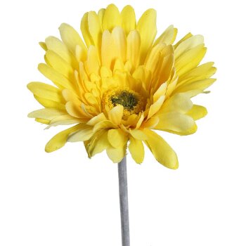 Deko-Gerbera gelb 53 cm Seidenblumen Kunstblumen
