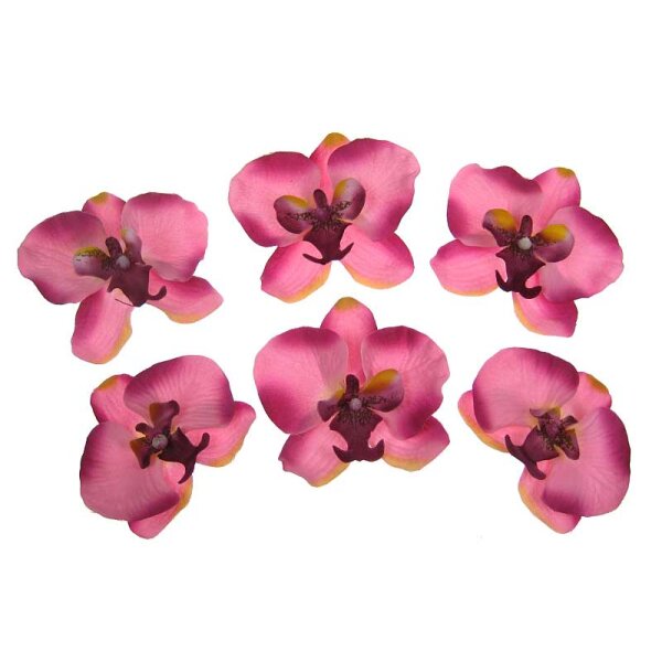 Orchideenblüten zum Streuen rosa-pink Kunstblumen Seidenblumen