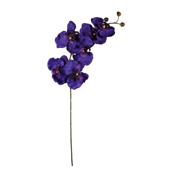 Künstliche Orchideen Rispe 80 cm lila Kunstblumen Seidenblumen
