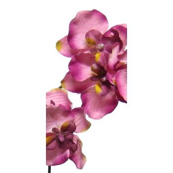 Künstliche Orchideen Rispe 80 cm pink Kunstblumen...