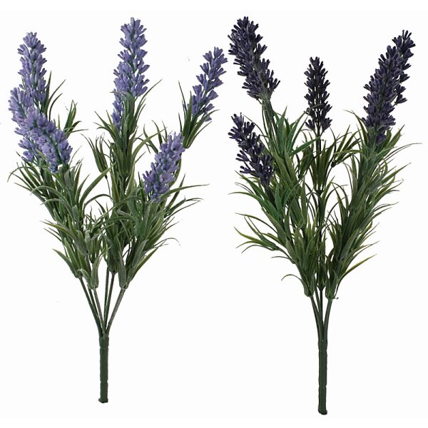Lavendel-Busch 7fach 30 cm Deko-Lavendel Kunstblumen Seidenblumen