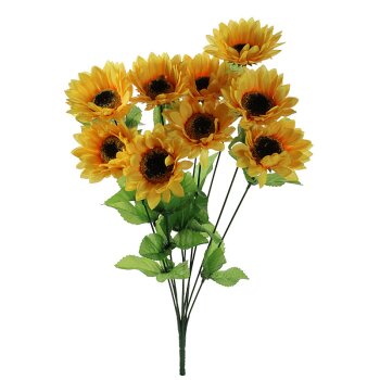 Sonnenblumen-Busch mit 9 Sonnenblumen 46 cm