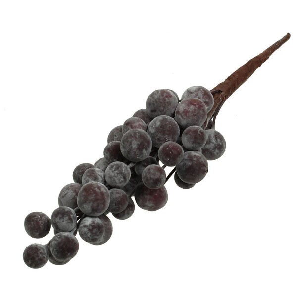 Weintraube bordeaux-blau bereift 23 cm mit 45 Beeren