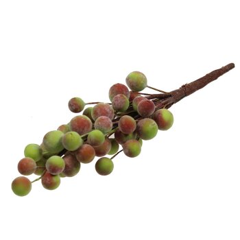 Weintraube rot-grün bereift 23 cm mit 45 Beeren