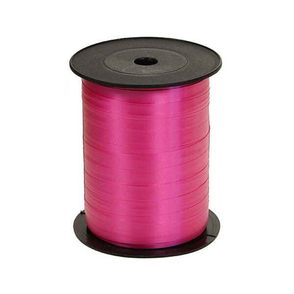 Ringelband Kräuselband Polyband pink 5 mm