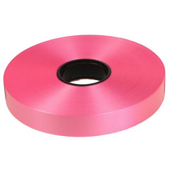 Ringelband Kräuselband Polyband rosa 19 mm