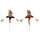 Vogelscheuchen-Stecker rot-orange 65 cm Stückpreis