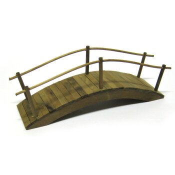 Brücke gebogen mit Holzbrettern 22 cm