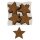 Streudeko Sterne aus Kork 6 cm