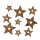Streudeko Sterne aus Kork offen 3 - 5 cm
