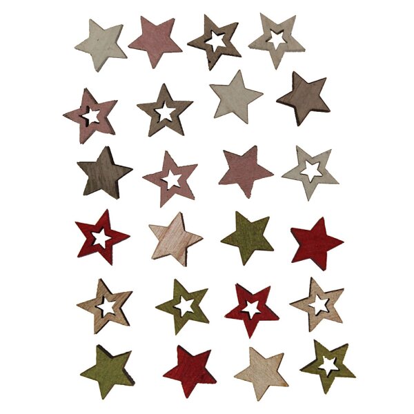 Mini-Sterne offen und geschlossen Streudeko 2 cm