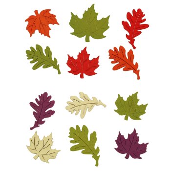 Herbstlaub-Mix Streudeko 4-5 cm in zwei Farbsortierungen...
