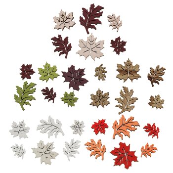 Herbstblätter dick Streudeko aus Holz 2,5 -5 cm in...