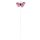 Federschmetterling rosa 5 cm mit Draht