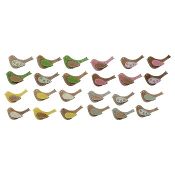 Deko-Vögel aus Holz 4 cm 6 Stück in...