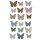 Holz-Schmetterlinge 3-4 cm in verschiedenen Farbsortierungen