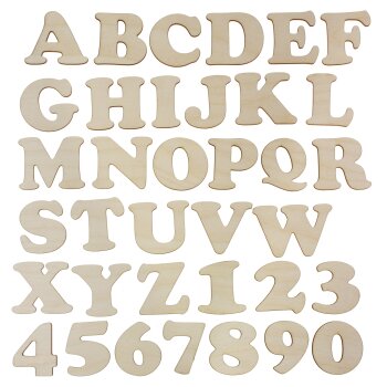 Holzbuchstaben 5 cm in 8 Farben lieferbar