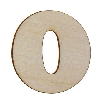 Holzbuchstaben 5 cm natur 0