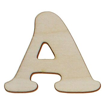 Holzbuchstaben 5 cm natur A