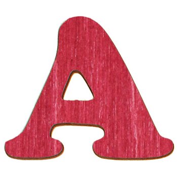 Holzbuchstaben 5 cm rot A