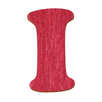 Holzbuchstaben 5 cm rot I