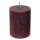 Rustickerzen 8 x 6 cm altrot - rustikale, selbstlöschende Stumpenkerzen - Safe Candle