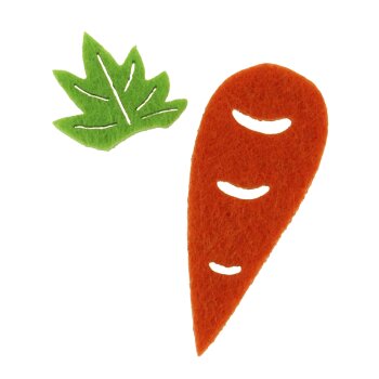 Filz-Möhren Karotten aus Filz 6,5 cm - zweiteilig -...