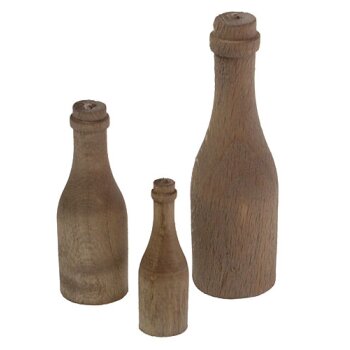 Holzflasche mini - in mehreren Größen